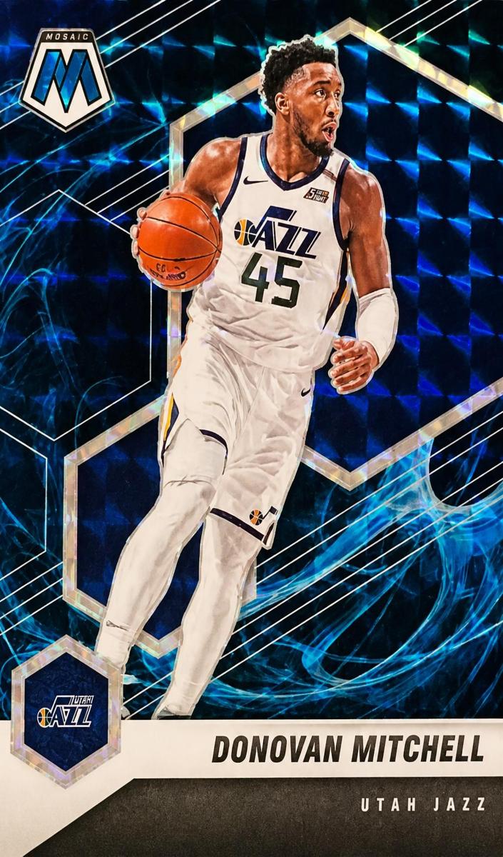 2020 Panini Mosaic Basketball Genesis Donovan Mitchell #64 PSA 9
