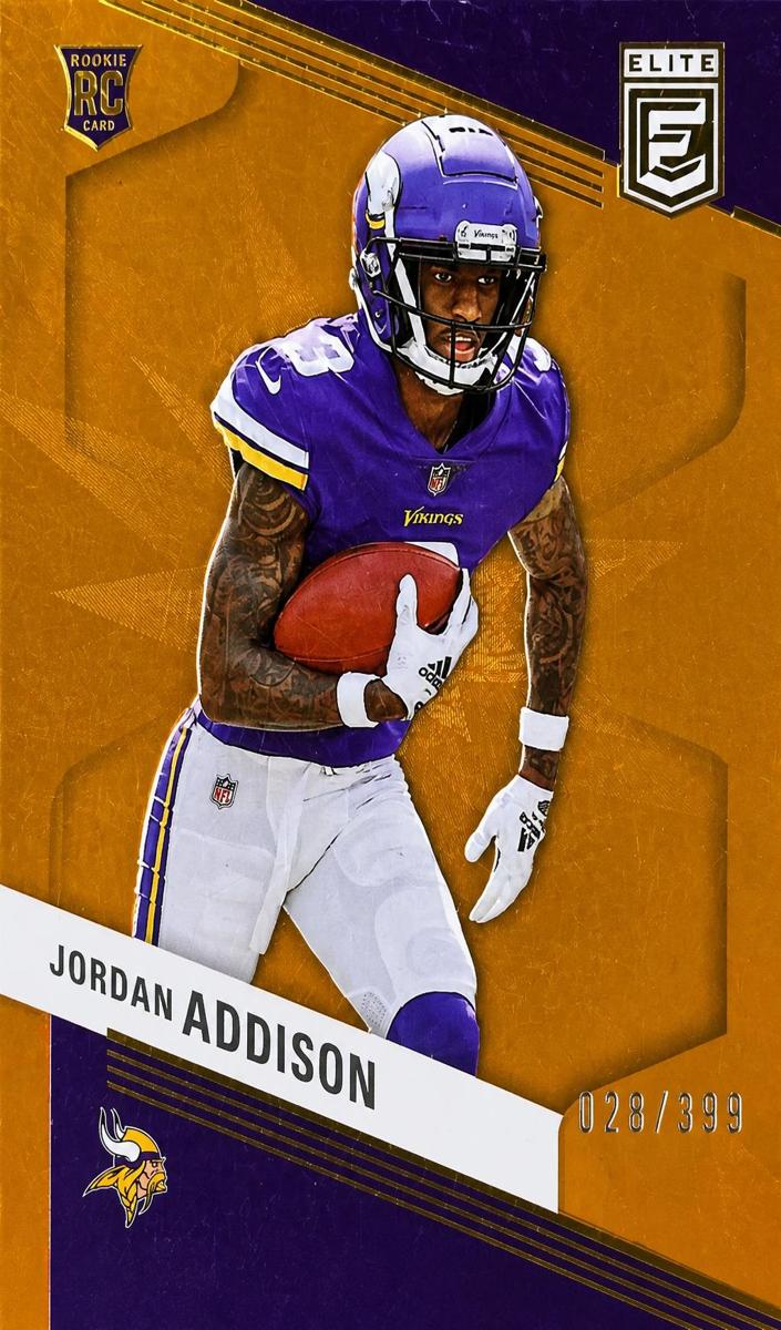 2023 Donruss Elite Football Orange Jordan Addison #157