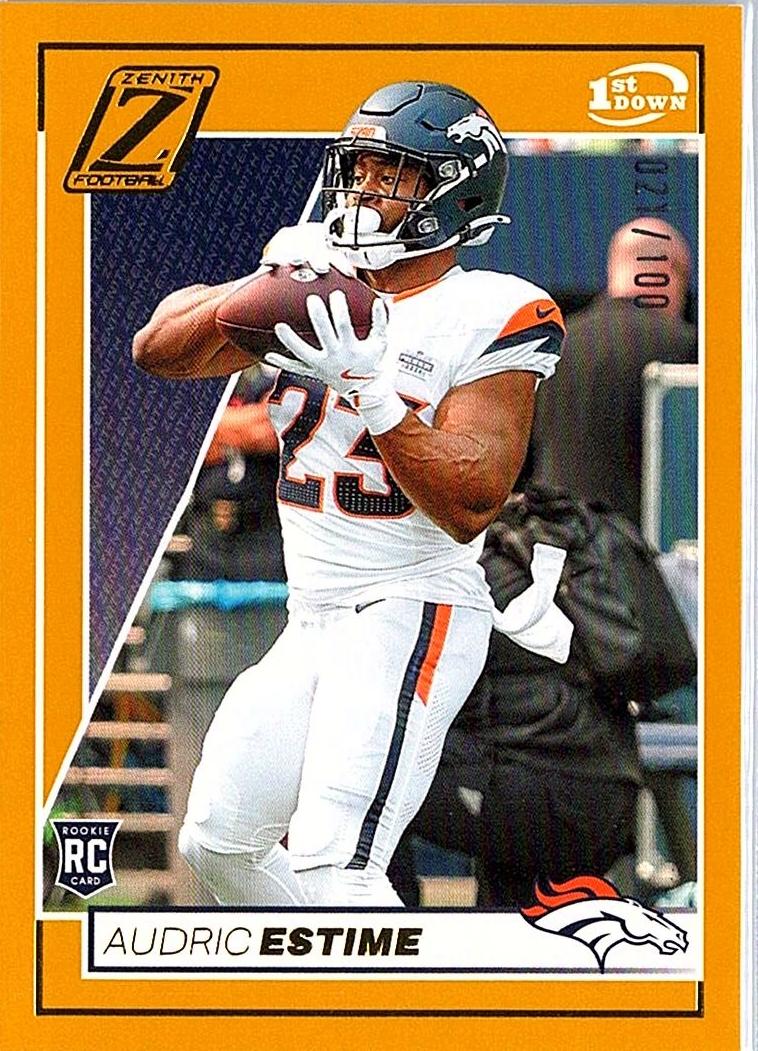2024 Panini Zenith Football 1st Down Audric Estime #106