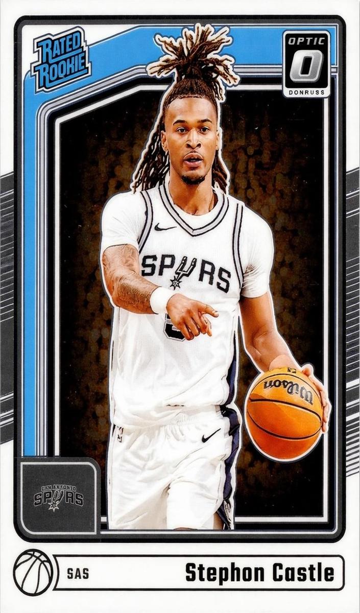 2024 Donruss Optic Basketball Purple Shimmer Stephon Castle #254