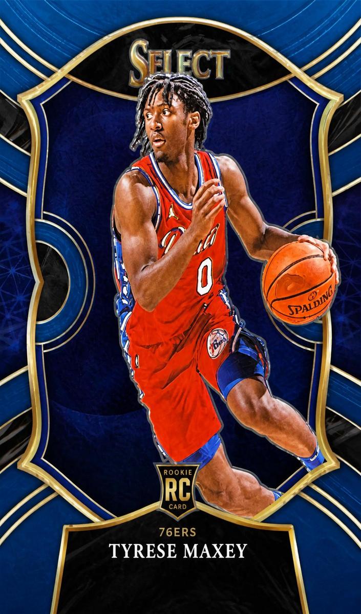 2020 Panini Select Basketball Blue Retail Tyrese Maxey #81 SGC 9.5