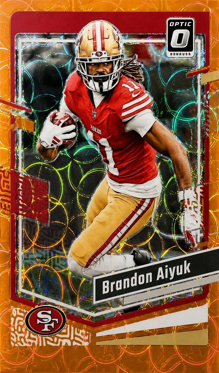 2023 Donruss Optic Football Orange Scope Brandon Aiyuk #167 SGC 9.5