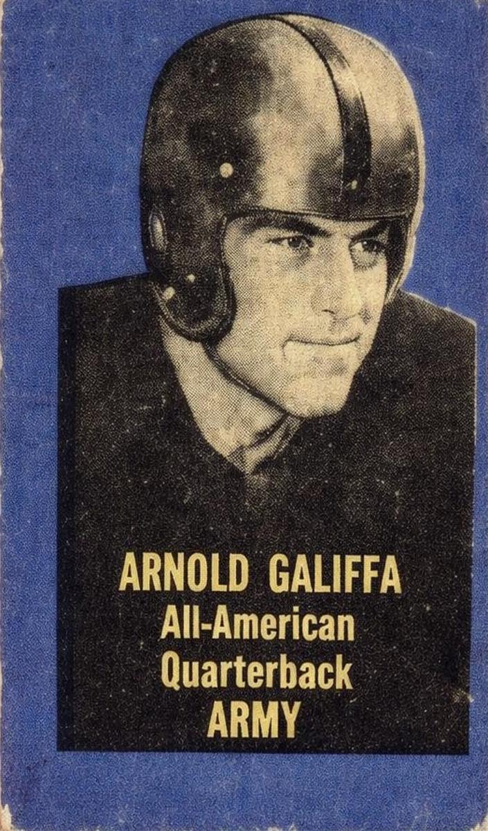 1950 Topps Felt Backs Football Arnold Galiffa #28 PSA 5.5