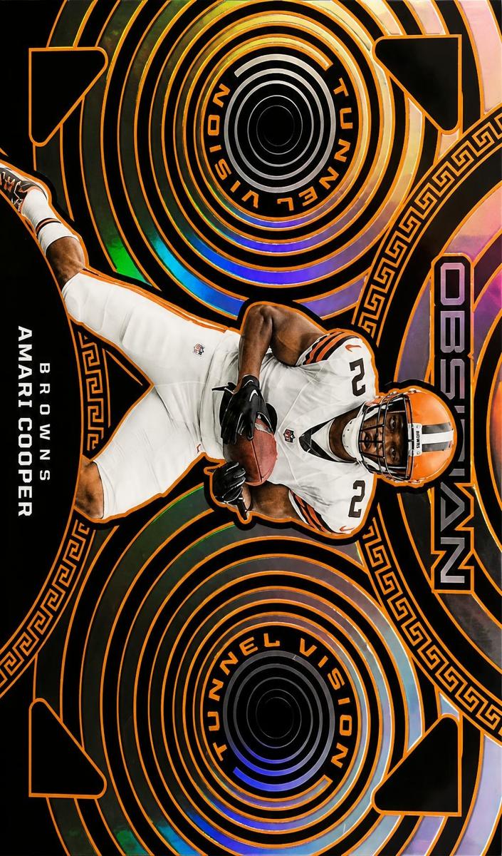 2023 Panini Obsidian Football Electric Etch Orange Amari Cooper #14