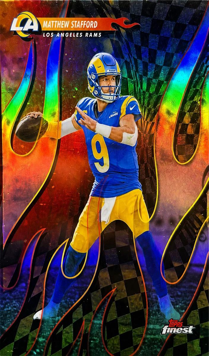 2025 Topps Finest Football Refractor Matthew Stafford #T-22