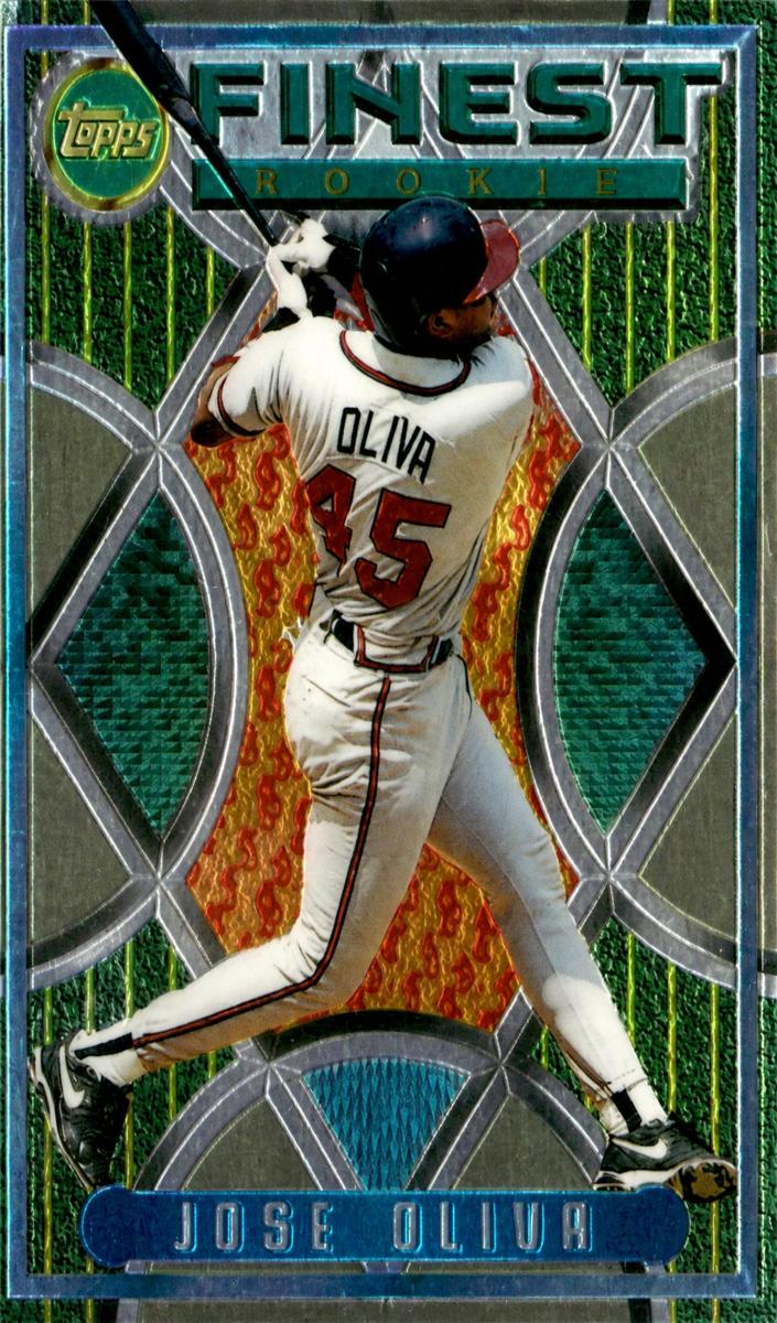 1995 Topps Finest Baseball Jose Oliva #22