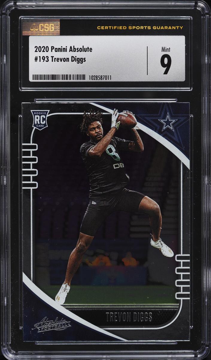 2020 Panini Absolute Football Trevon Diggs #193 CSG 8.5