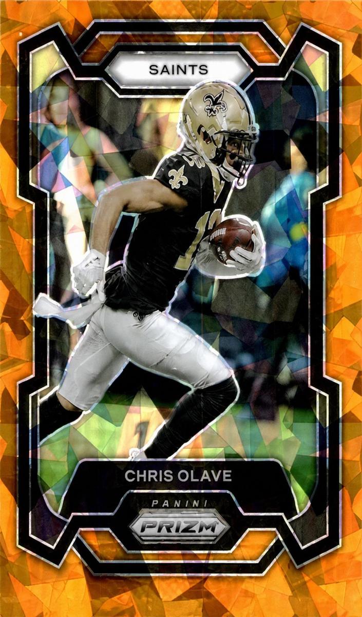 2023 Panini Prizm Football Orange Ice Chris Olave #212