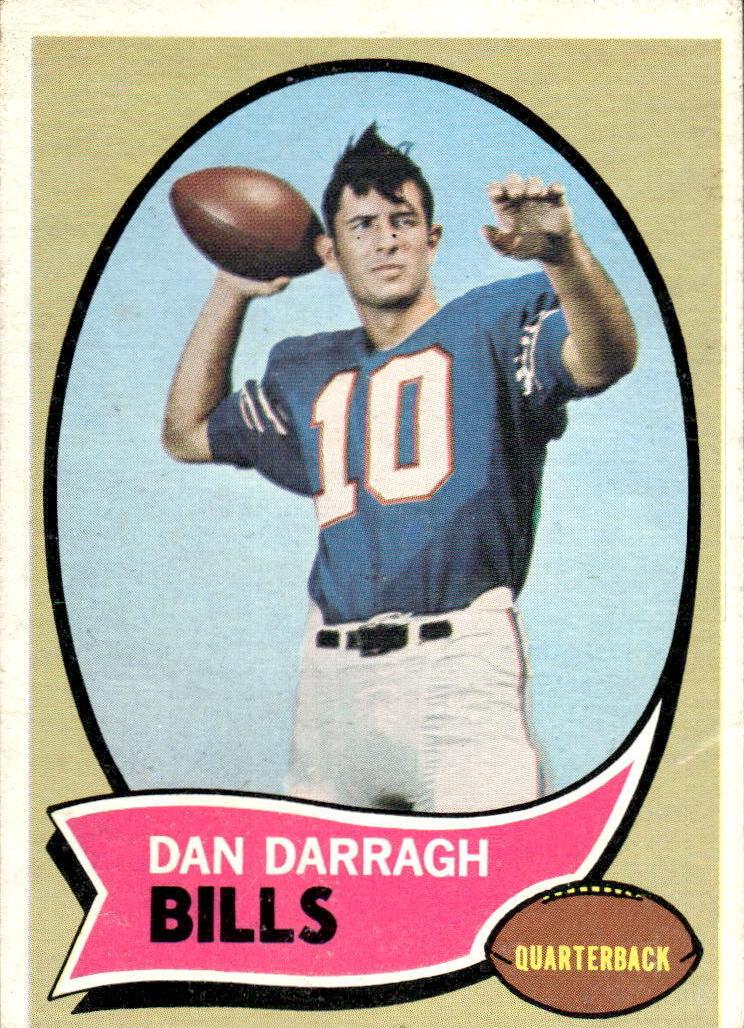 1970 Topps Football Dan Darragh #136 PSA 8
