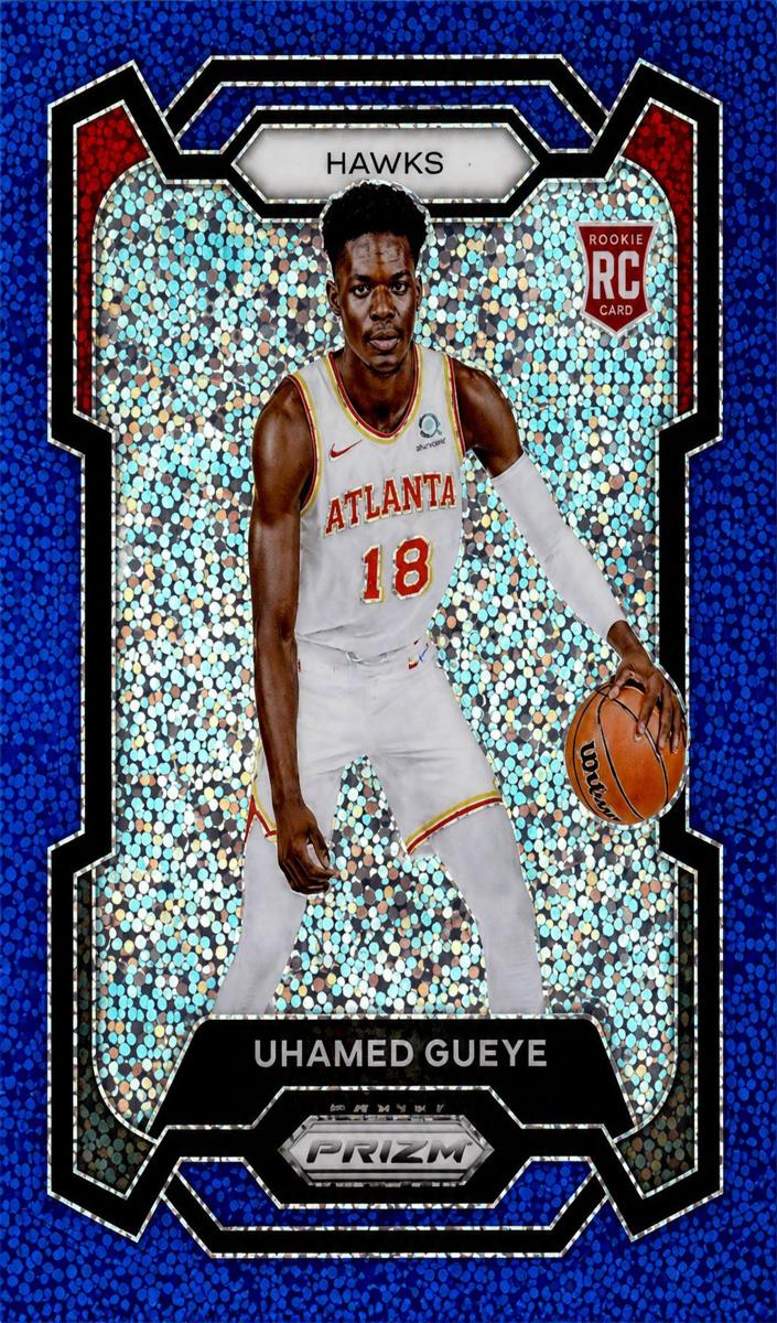 2023 Panini Prizm Basketball Blue Sparkle Mouhamed Gueye #157