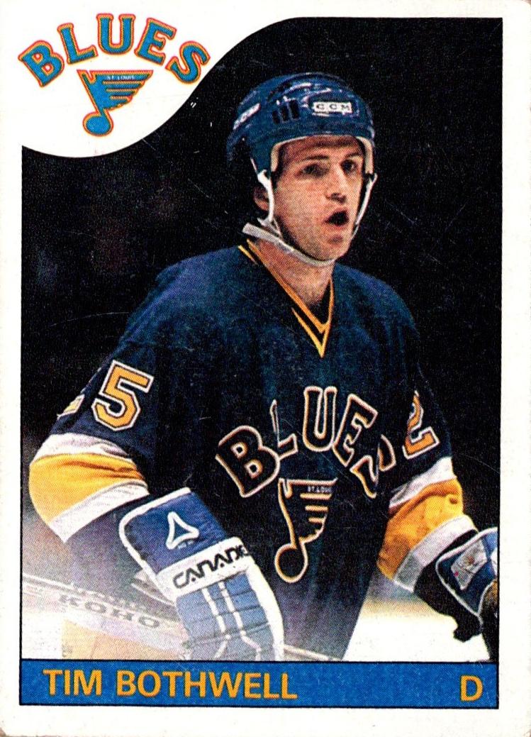 1985 Topps Hockey Tim Bothwell #161