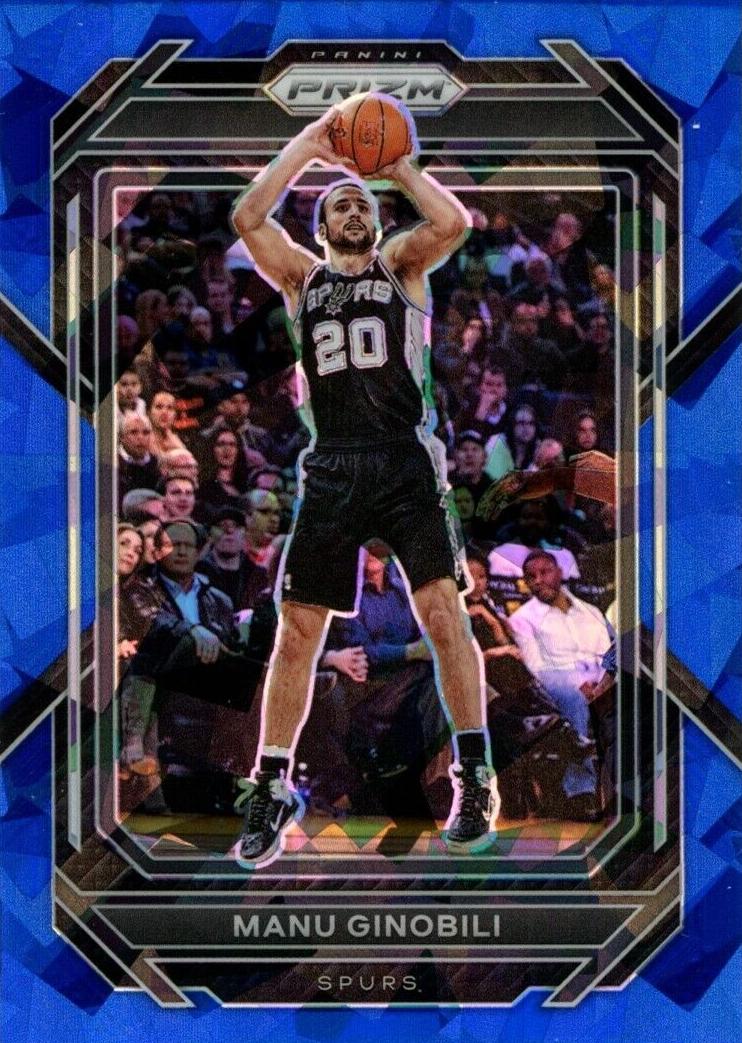 2022 Panini Prizm Basketball Blue Ice Manu Ginobili #296 PSA 9