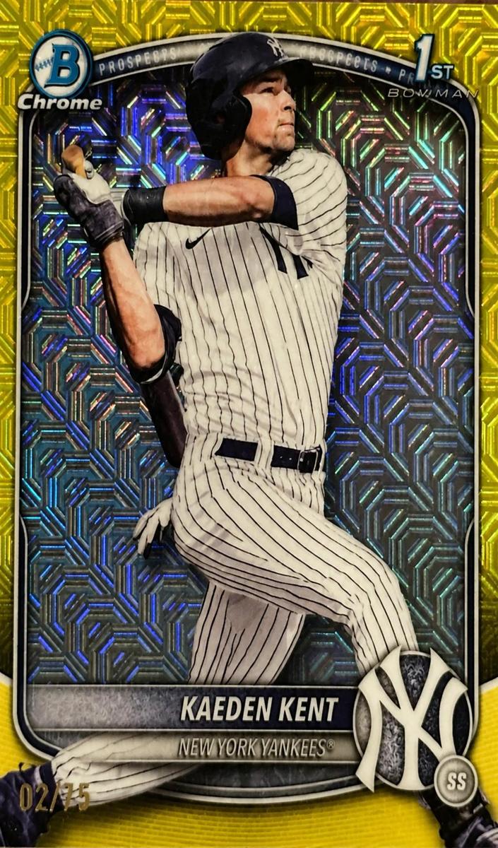 2025 Bowman Draft Chrome Baseball Gold Refractor Kaeden Kent #BDC-65