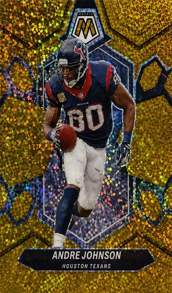 2024 Panini Mosaic Football Gold Sparkle Andre Johnson #226