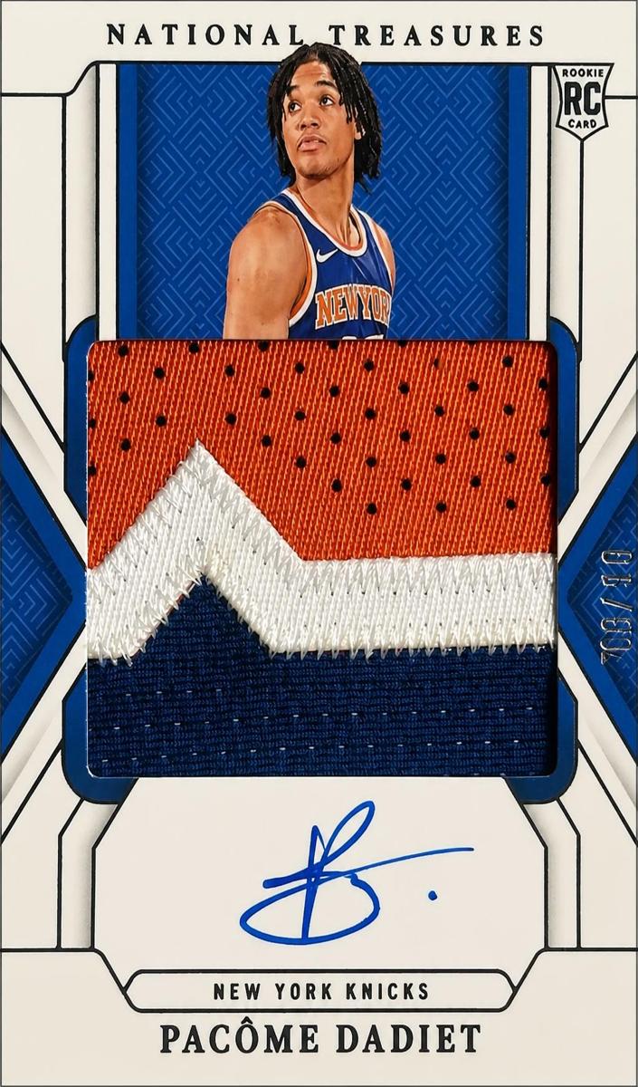 2024 Panini National Treasures Basketball Pacome Dadiet #144