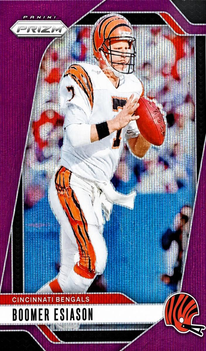 2024 Panini Prizm Football Purple Wave Boomer Esiason #61