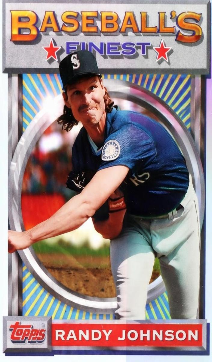1993 Topps Finest Baseball Refractor Randy Johnson #154
