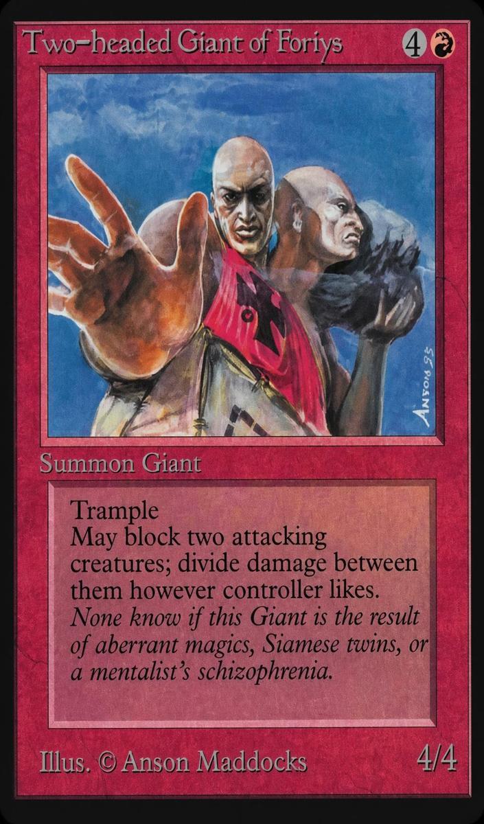 1993 Magic The Gathering Alpha Two-Headed Giant of Foriys #NNO BGS 8.5