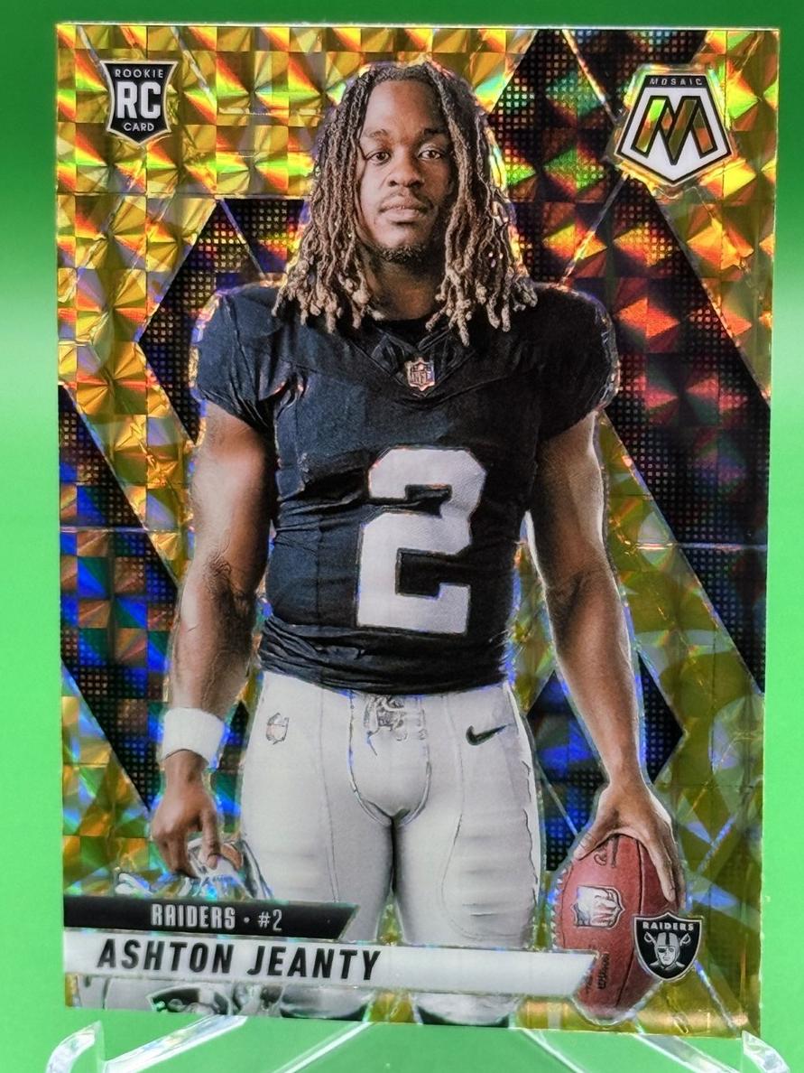 2025 Panini Mosaic Football Reactive Yellow Ashton Jeanty #287