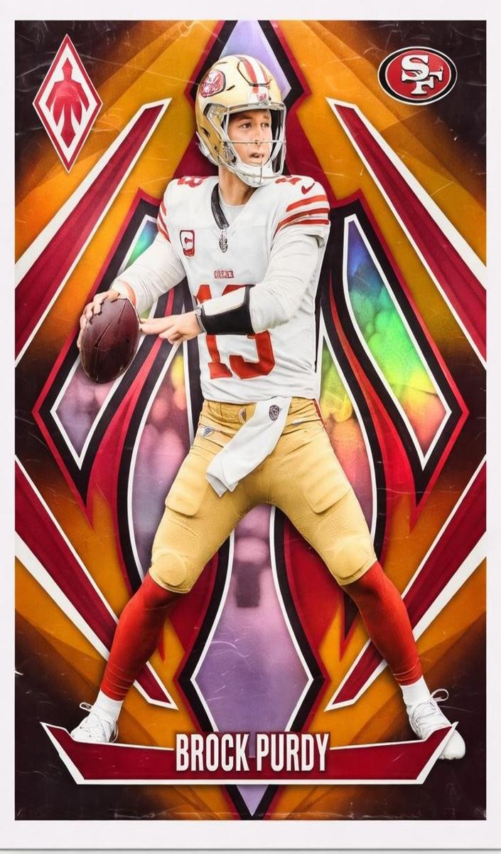 2024 Panini Phoenix Football Orange Fade Brock Purdy #18