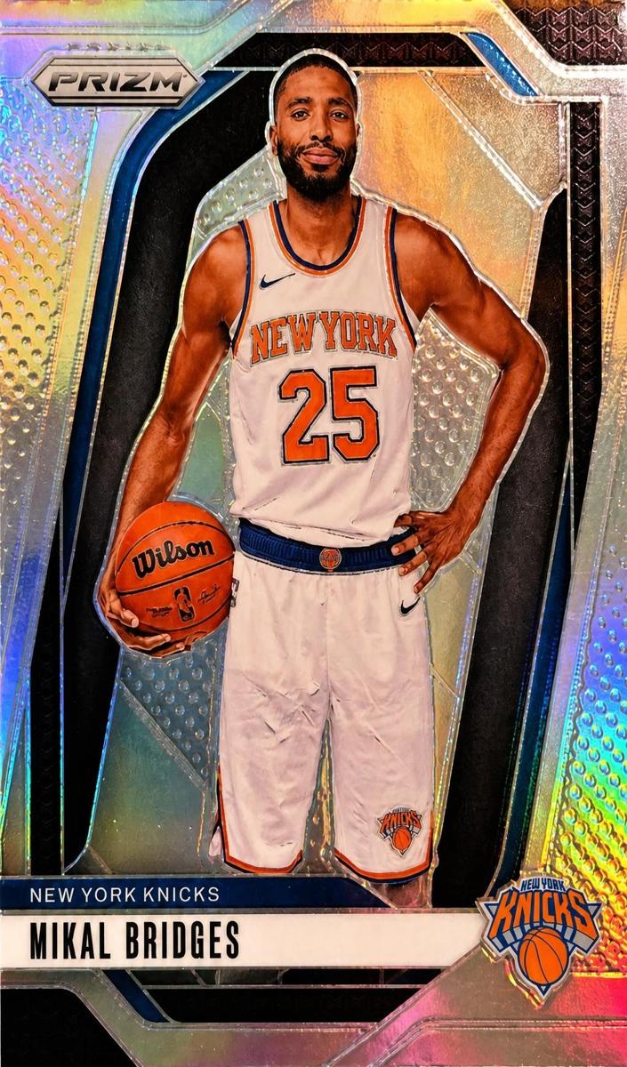 2024 Panini Prizm Basketball Silver Mikal Bridges #15 PSA 9