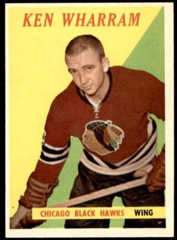 1958 Topps Hockey Ken Wharram #14 PSA 6