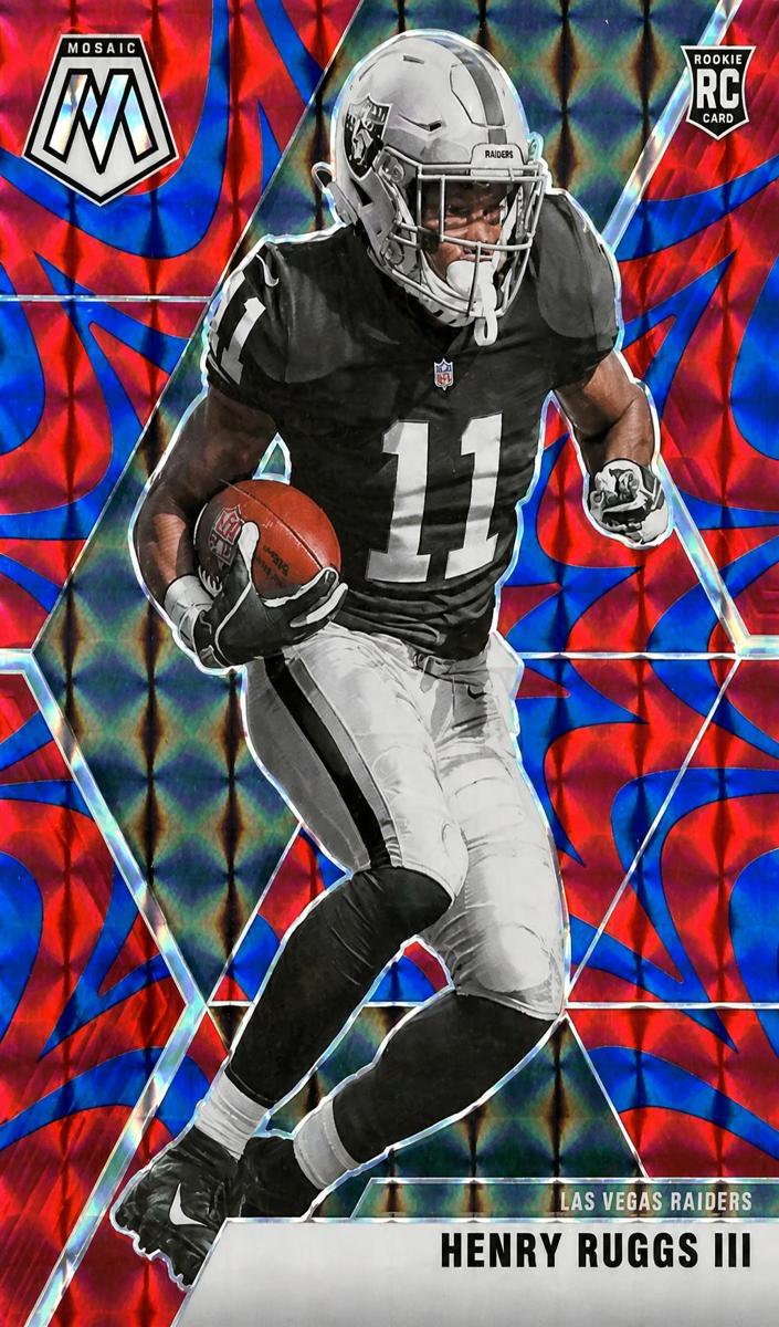 2020 Panini Mosaic Football Mosaic Reactive Blue Henry Ruggs III #205 PSA 10