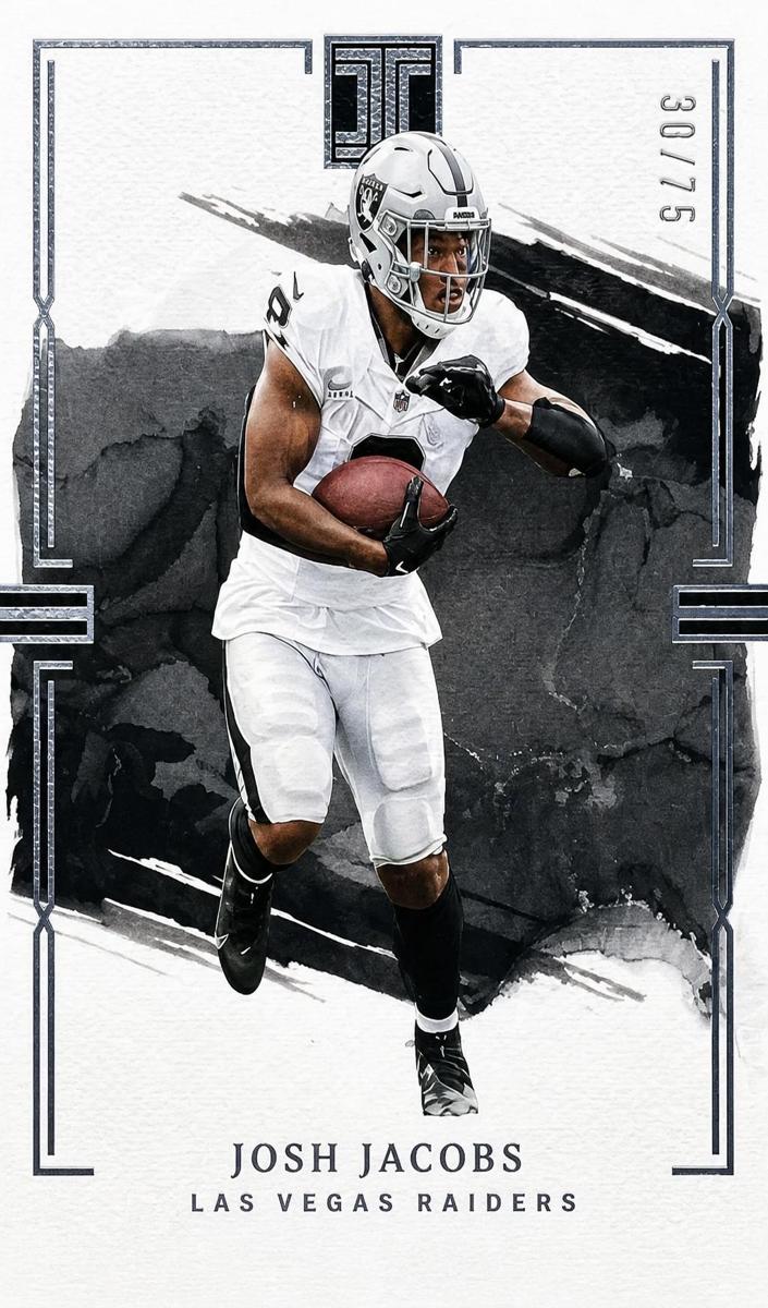 2023 Panini Impeccable Football Josh Jacobs #52