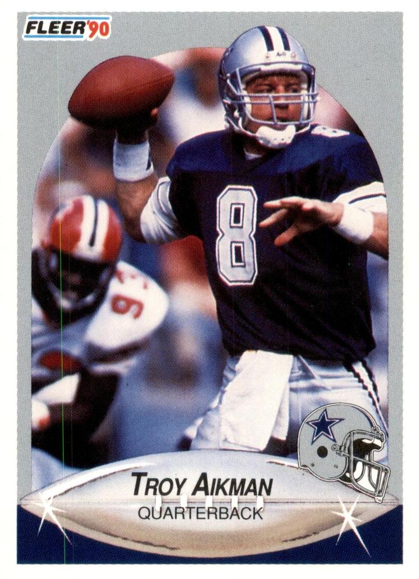 1990 Fleer Football Troy Aikman #384