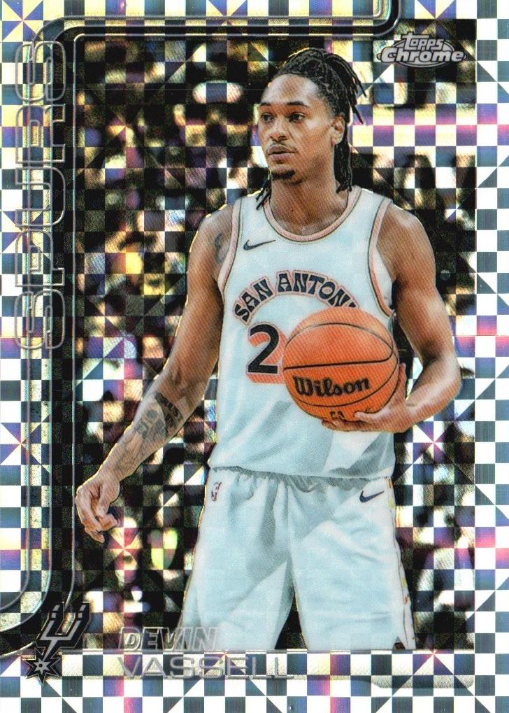 2025 Topps Chrome Basketball X-Fractor Devin Vassell #202