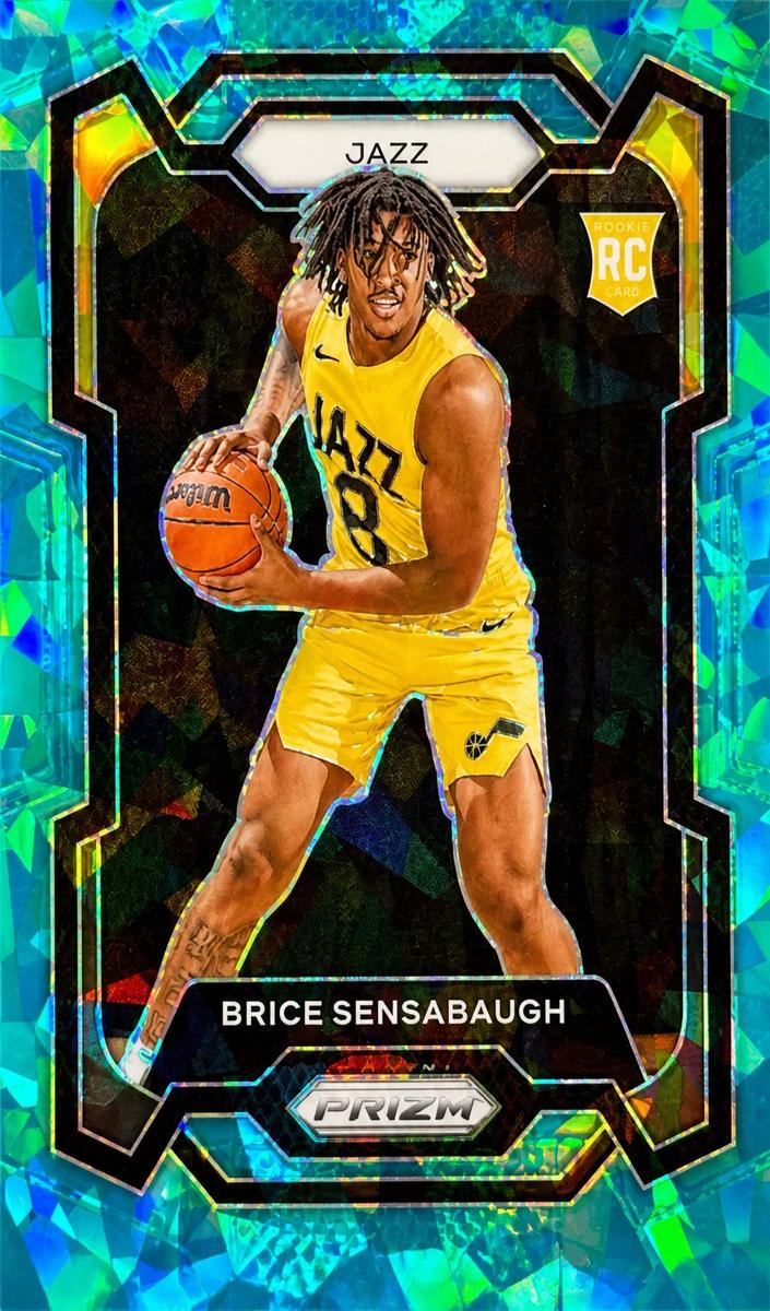 2023 Panini Prizm Basketball Teal Ice Brice Sensabaugh #177 PSA 10