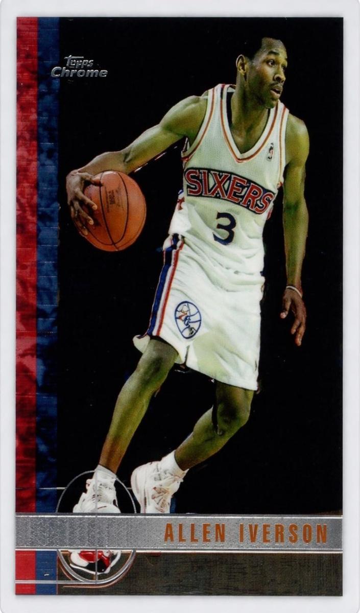 1997 Topps Chrome Basketball Allen Iverson #54