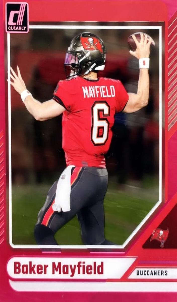 2024 Panini Clearly Donruss Football Pink Baker Mayfield #48