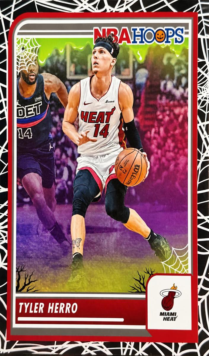 2023 Panini Haunted Hoops Basketball Holo Webs Tyler Herro #126 PSA 10