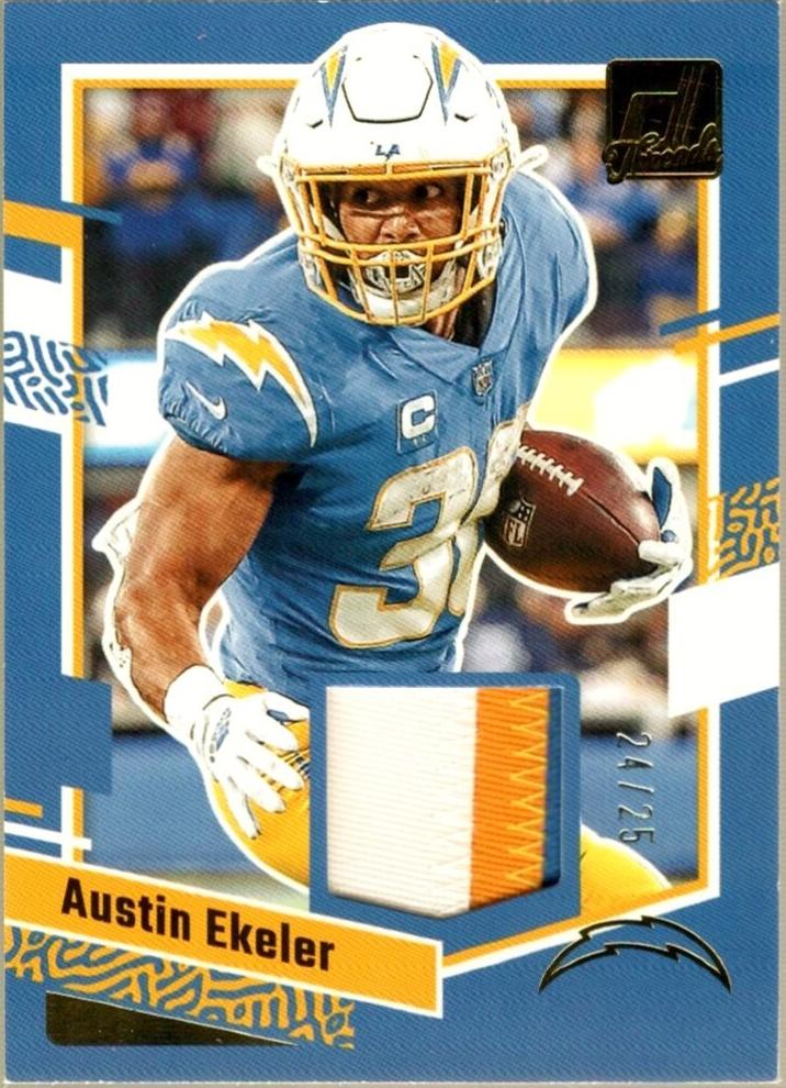2023 Panini Donruss Football Prime Austin Ekeler #DTH-AE