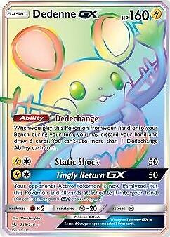 2019 Pokemon Sun & Moon Unbroken Bonds Dedenne #219