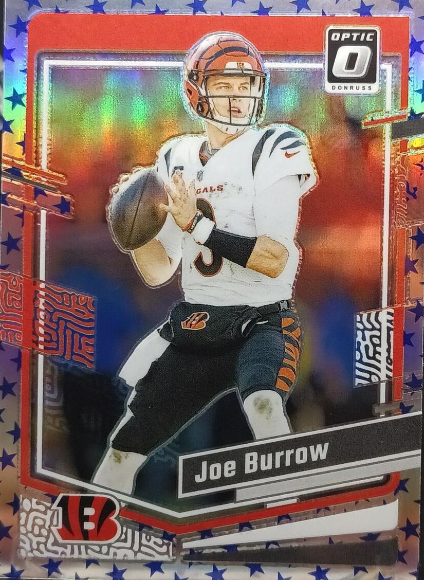 2023 Donruss Optic Football Stars Joe Burrow #42 PSA 9