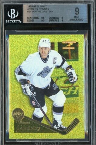 1995 Pinnacle Summit Hockey Artist's Proof Wayne Gretzky #24 BGS 8.5