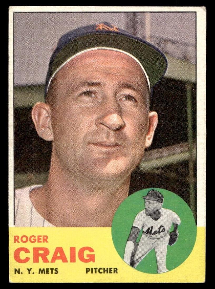 1963 Topps Baseball Roger Craig #197
