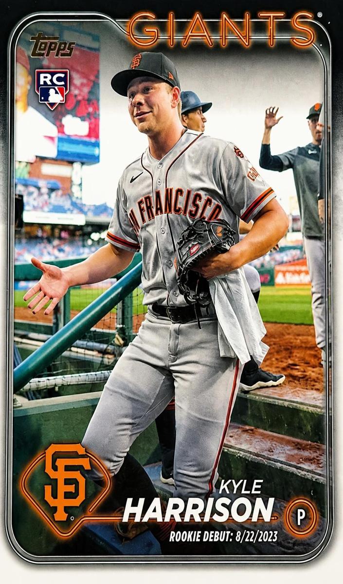 2024 Topps Update Baseball Golden Mirror Kyle Harrison #US83 PSA 9