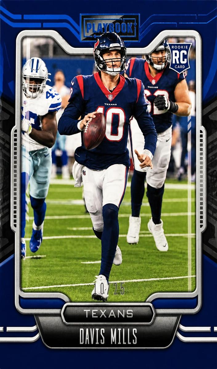 2021 Panini Playbook Football Davis Mills #123 PSA 8.5