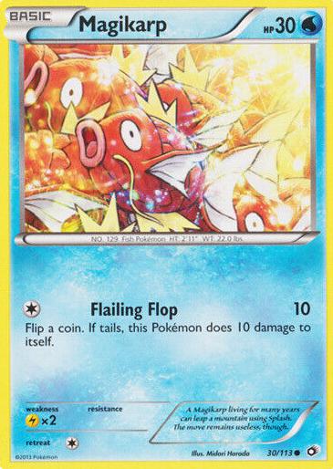 2013 Pokemon Black & White Legendary Treasures Magikarp #30 PSA 9