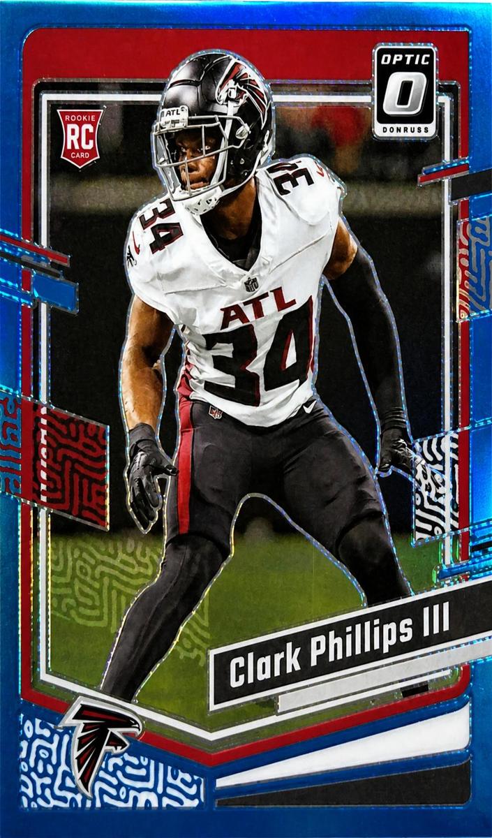 2023 Donruss Optic Football Aqua Clark Phillips III #8 PSA 9