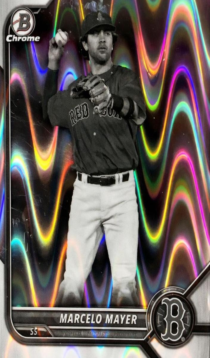 2022 Bowman Draft Baseball Black and White Raywave Marcelo Mayer #BDC-123 SGC 10