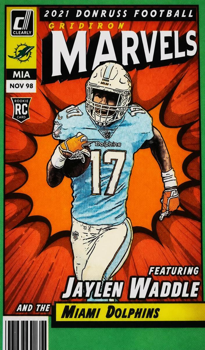 2021 Panini Donruss Football Jaylen Waddle #GM-JWA PSA 9