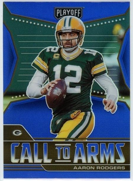 2021 Panini Playoff Football Blue Aaron Rodgers #CA-ARO