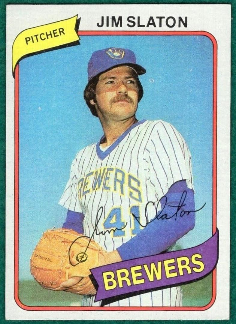 1980 Topps Baseball Jim Slaton #24