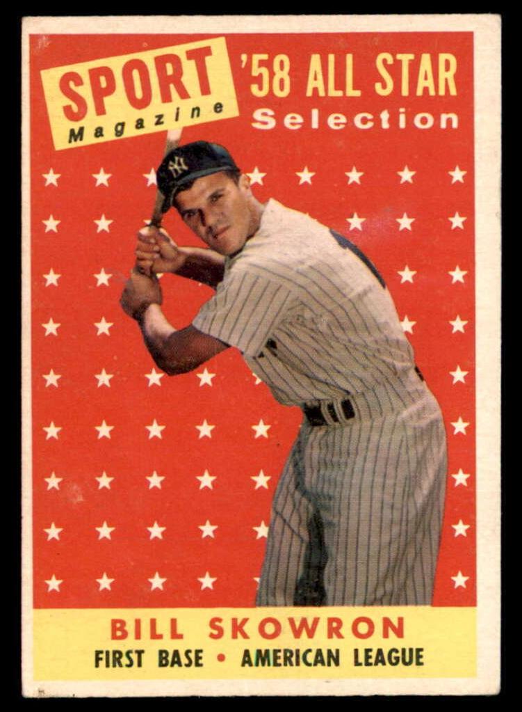 1958 Topps Baseball All-Star Bill Skowron #477 PSA 6.5
