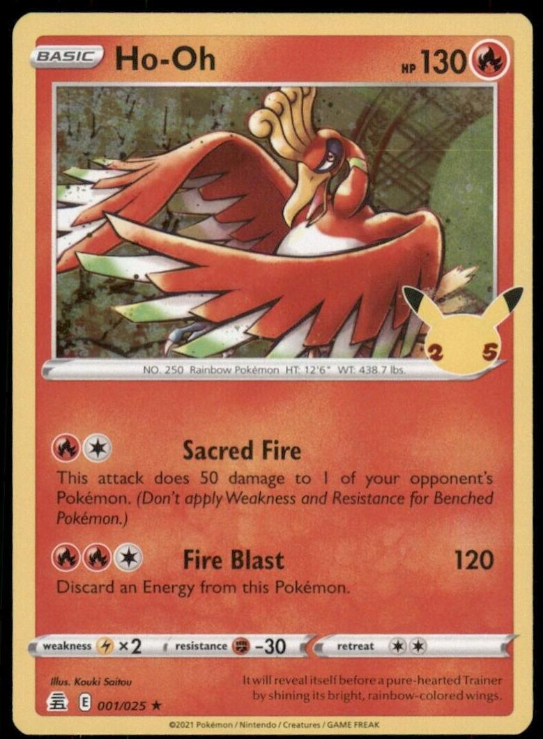 2021 Pokemon Celebrations HO-Oh #1