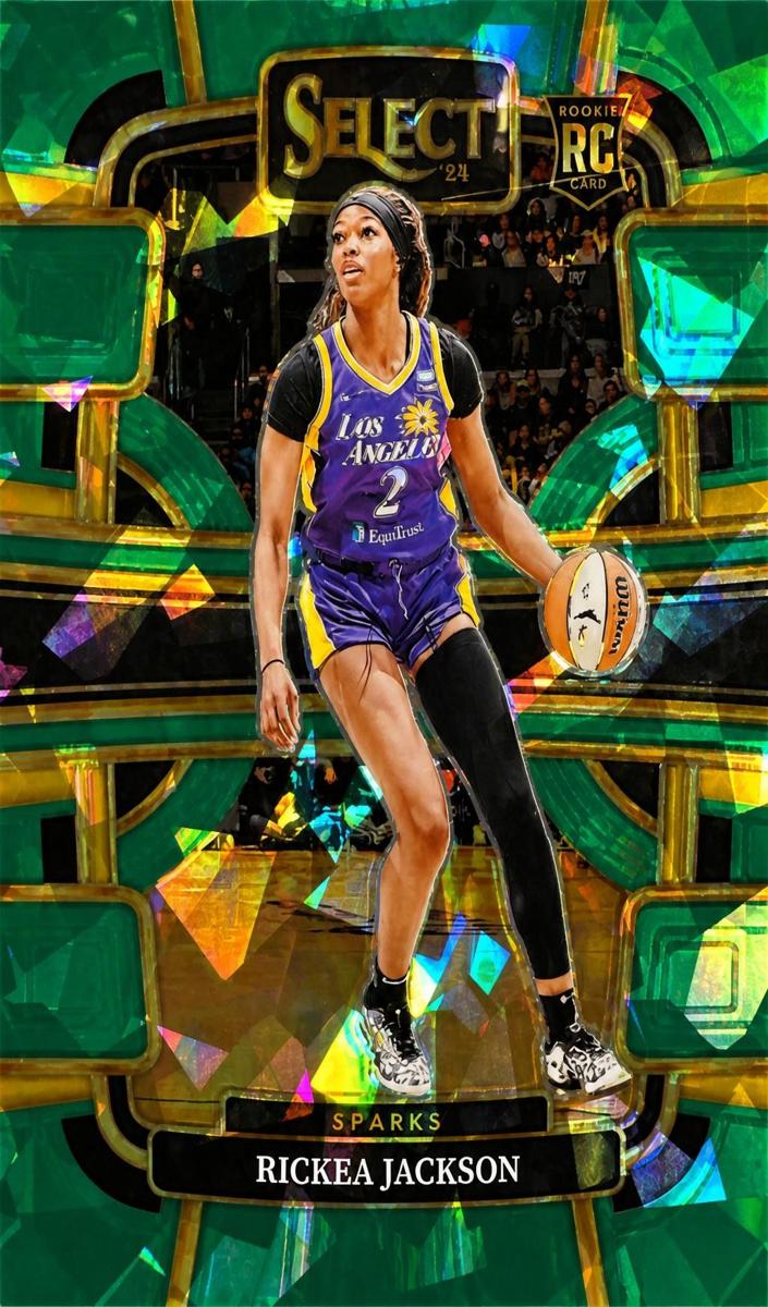 2024 Panini Select WNBA Basketball Green Ice Rickea Jackson #58